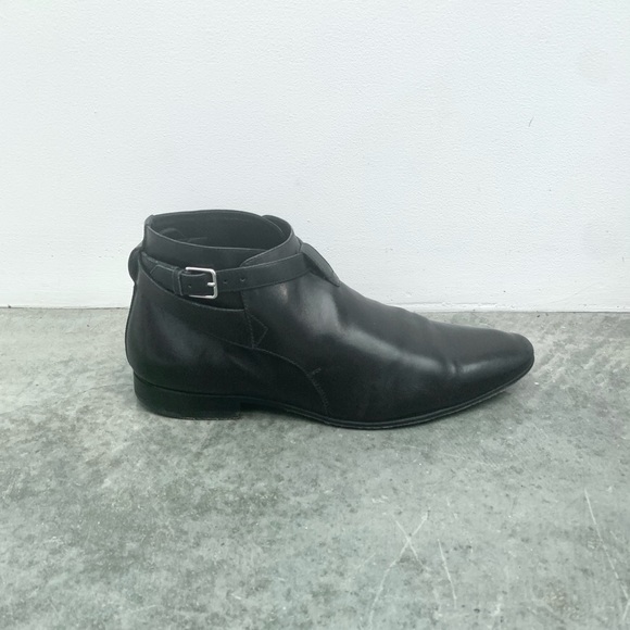 Auth SAINT LAURENT Paris JODHPUR Crop Ankle Boots EU-40.5 US- 7.5 - Picture 4 of 10